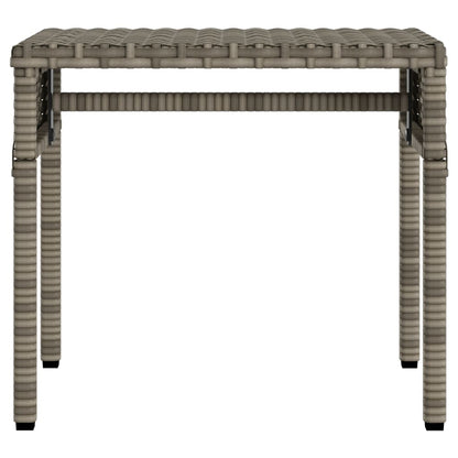 Lettini Prendisole 2 pz con Baldacchino e Tavolino Polyrattan - homemem39