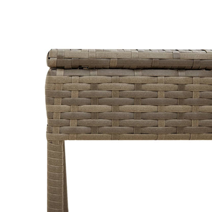 Lettini Prendisole 2 pz con Baldacchino e Tavolino Polyrattan | homemem39