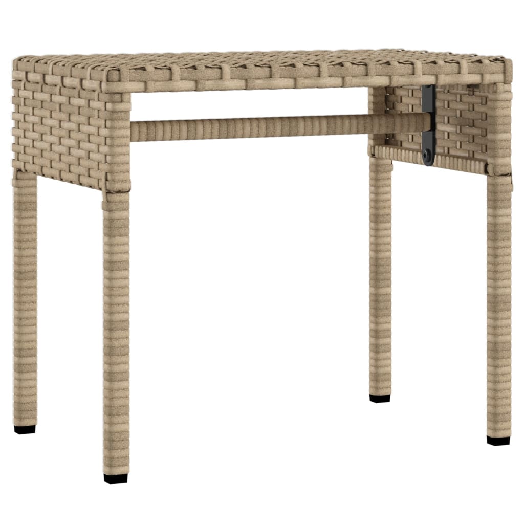 Lettini Prendisole 2 pz con Baldacchino e Tavolino Polyrattan | homemem39