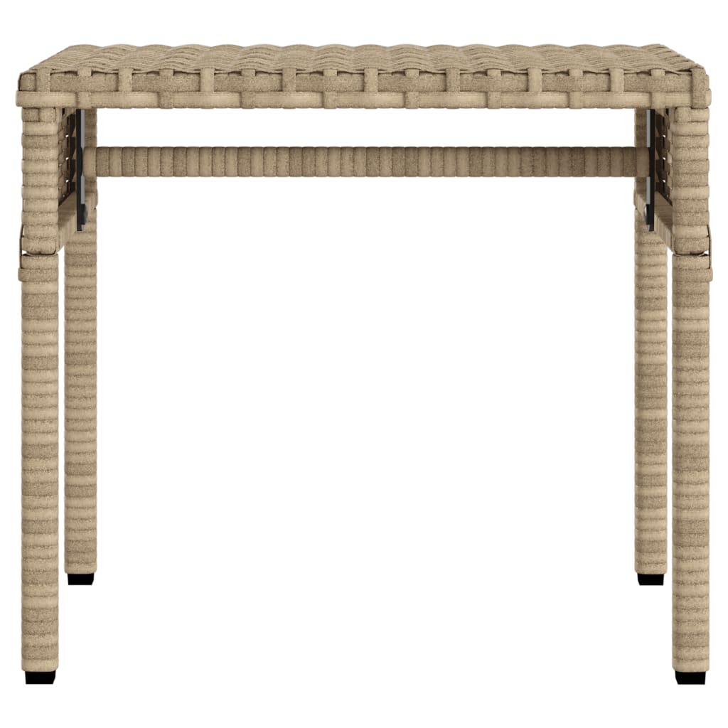 Lettini Prendisole 2 pz con Baldacchino e Tavolino Polyrattan | homemem39
