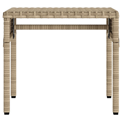 Lettini Prendisole 2 pz con Baldacchino e Tavolino Polyrattan | homemem39
