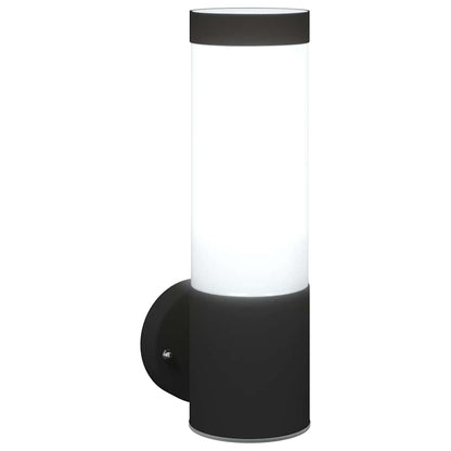Lampada da parete per esterni Nero 12 x 7.5 x 27 cm