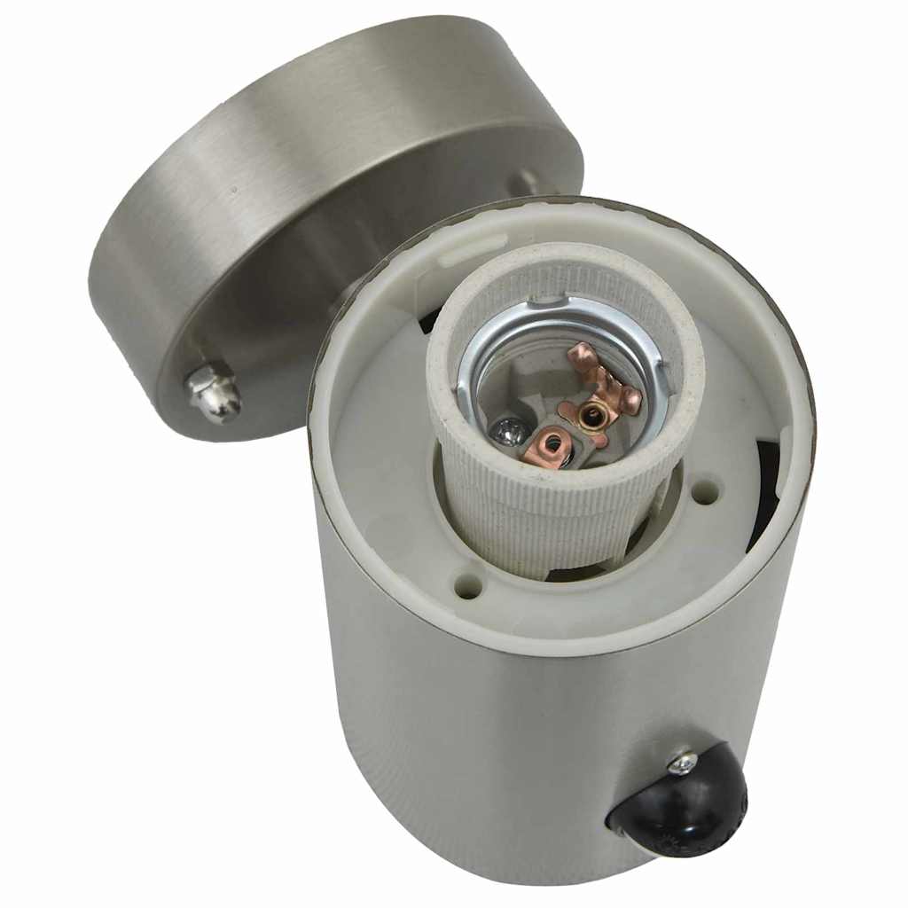 Lampade da Parete Esterne 2 pcs Argento 12 x 7.5 x 29 cm