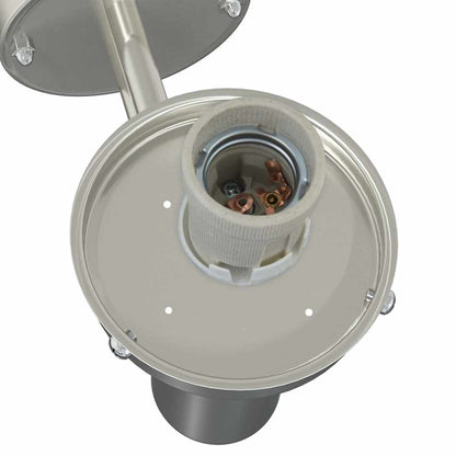 Lampada da Parete Esterna Argento 28 x 25 x 38 cm