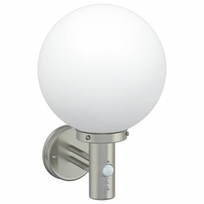 Lampade da Parete Esterne 2 pcs Argento 28 x 25 x 38 cm