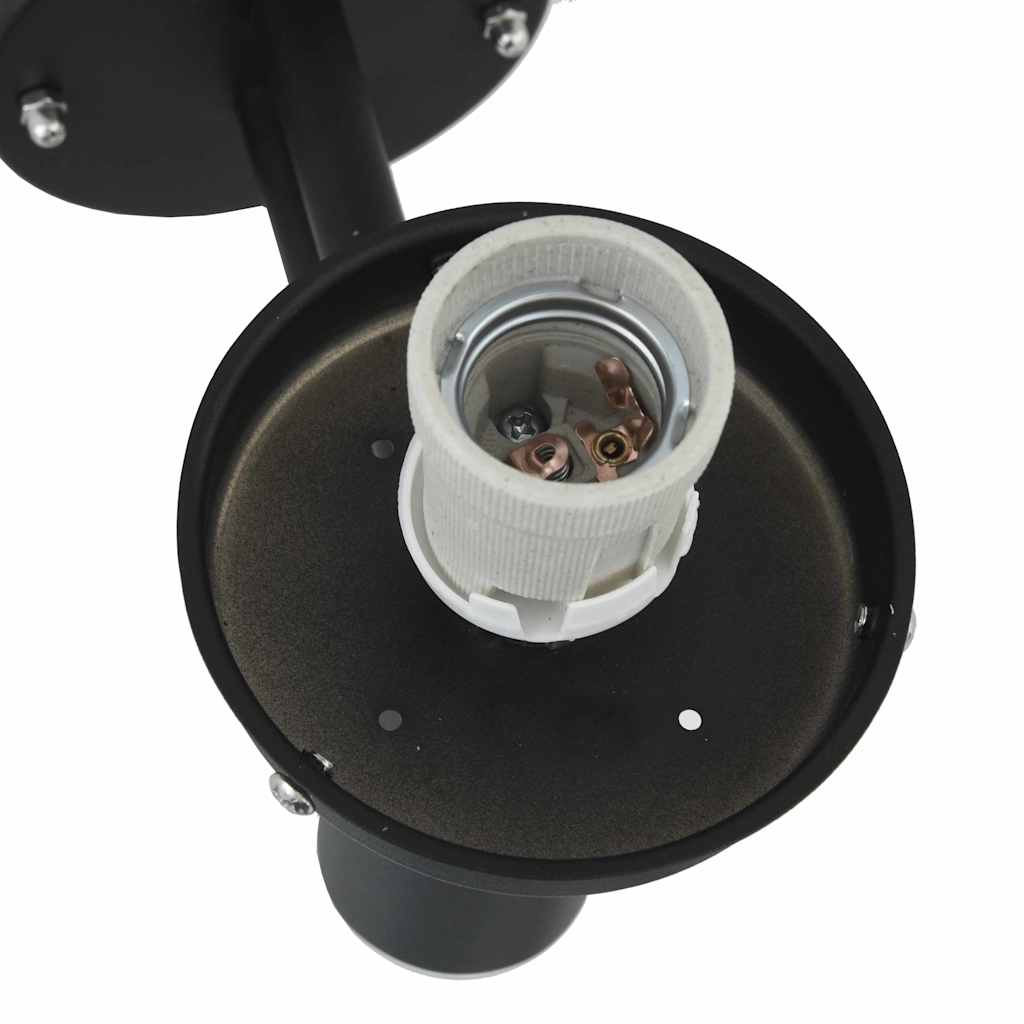 Lampade da Parete Esterne 2 pcs Nero 28 x 25 x 38 cm