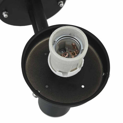 Lampade da Parete Esterne 2 pcs Nero 28 x 25 x 38 cm