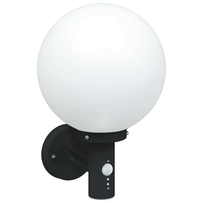 Lampade da Parete Esterne 2 pcs Nero 28 x 25 x 38 cm
