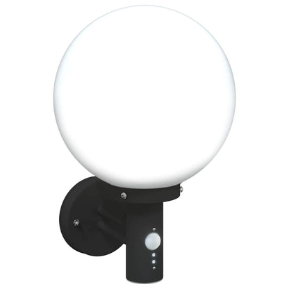 Lampade da Parete Esterne 2 pcs Nero 28 x 25 x 38 cm