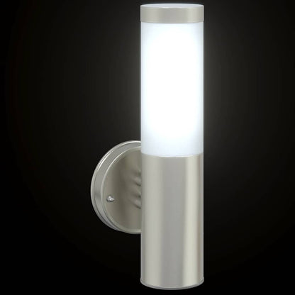 Lampada da Parete Esterna Argento 15 x 7,5 x 33 cm | homemem39