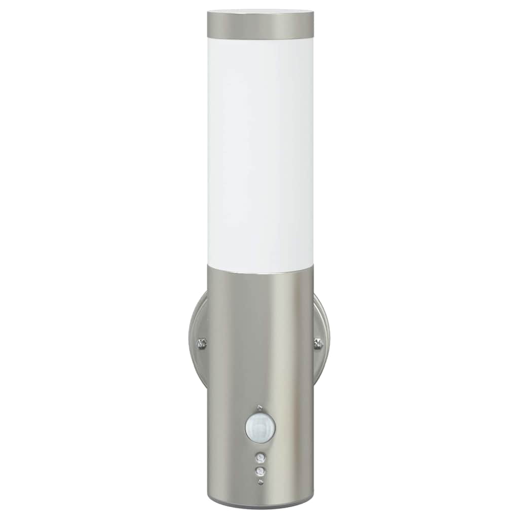 Lampada da Parete Esterna Argento 15 x 7,5 x 33 cm