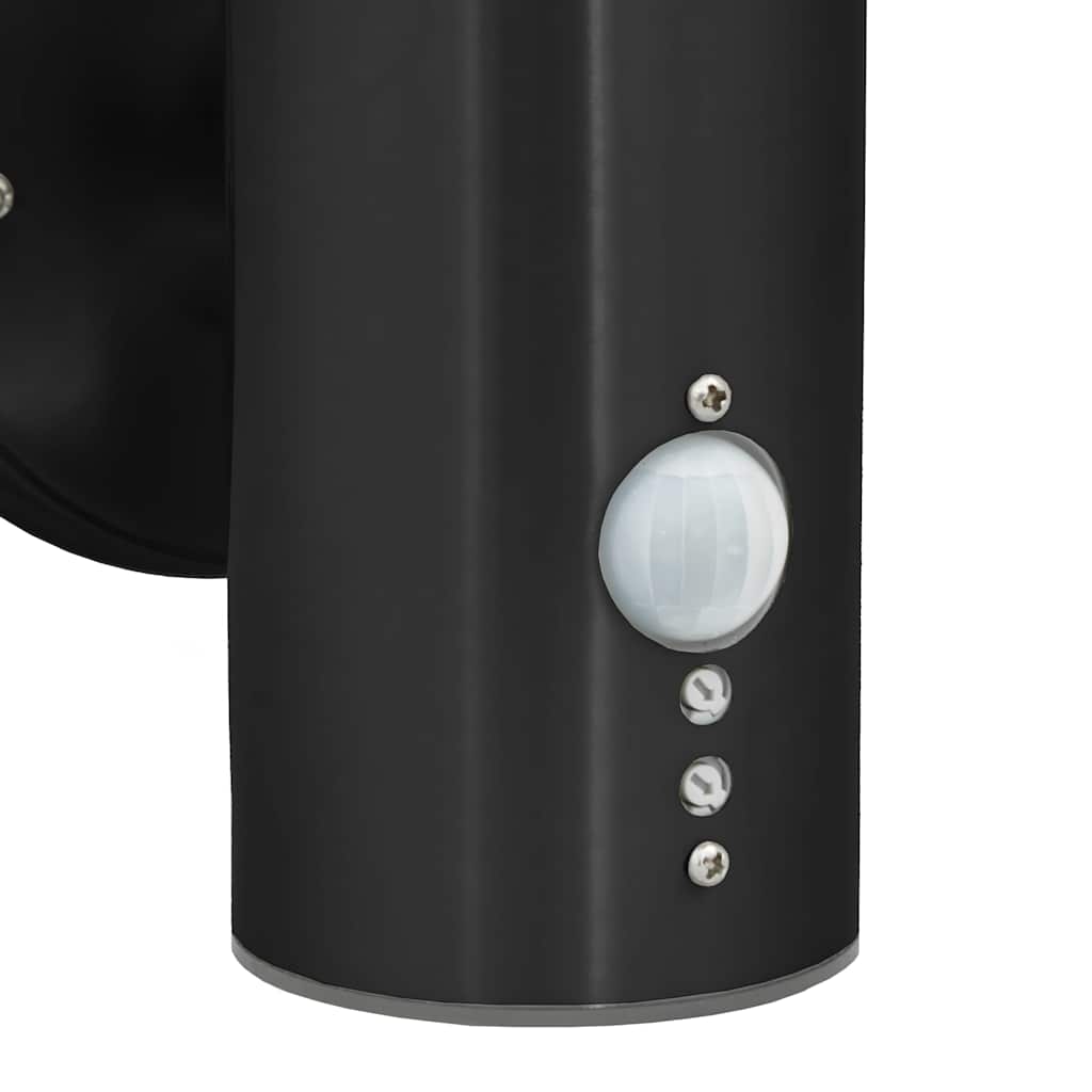 Lampada da Parete Esterna 2 pcs Nero 15 x 7,5 x 33 cm | homemem39
