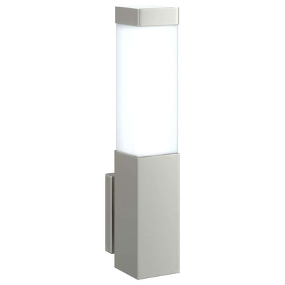 Lampada da parete per esterni Argento 10.5 x 6 x 35 cm