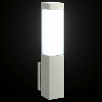 Lampada da Parete Esterna Argento 10.5 x 6 x 33 cm | homemem39