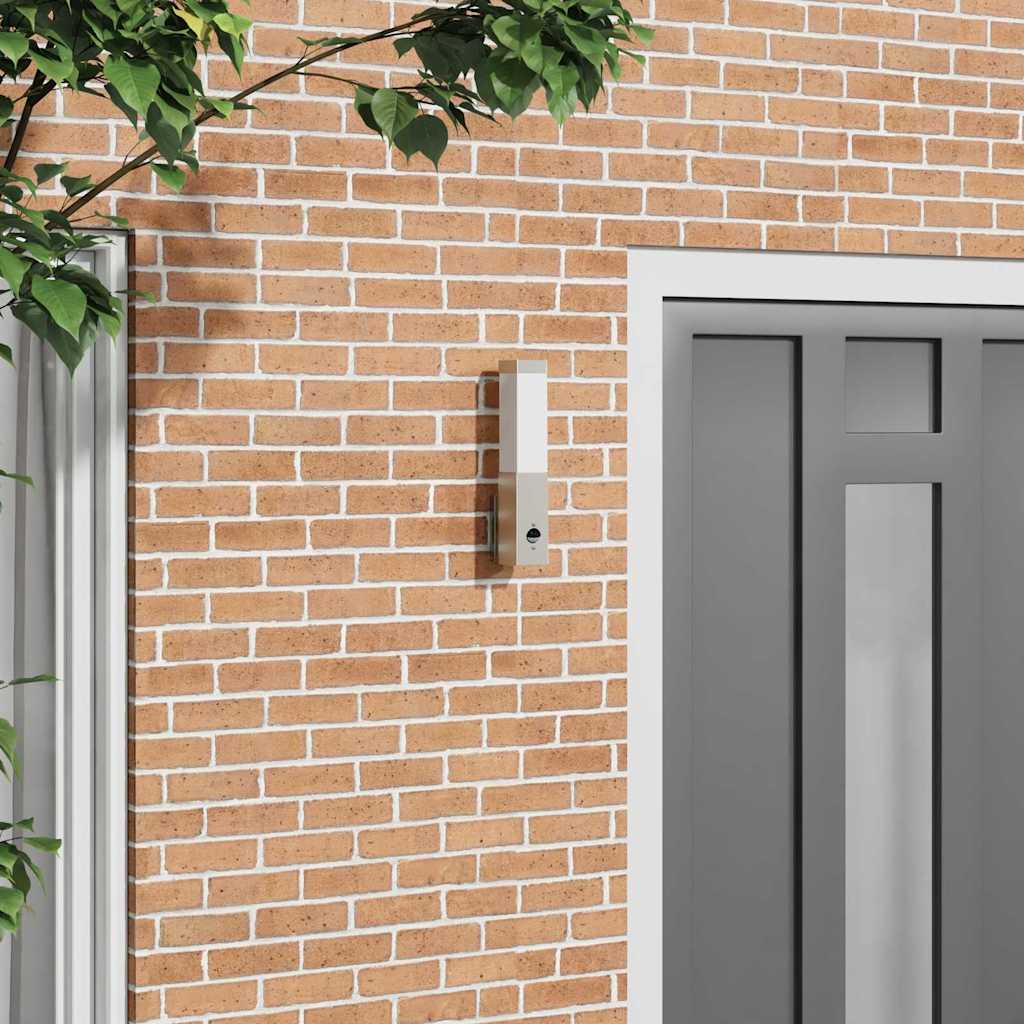 Lampada da parete per esterni Argento 10.5 x 6 x 35 cm