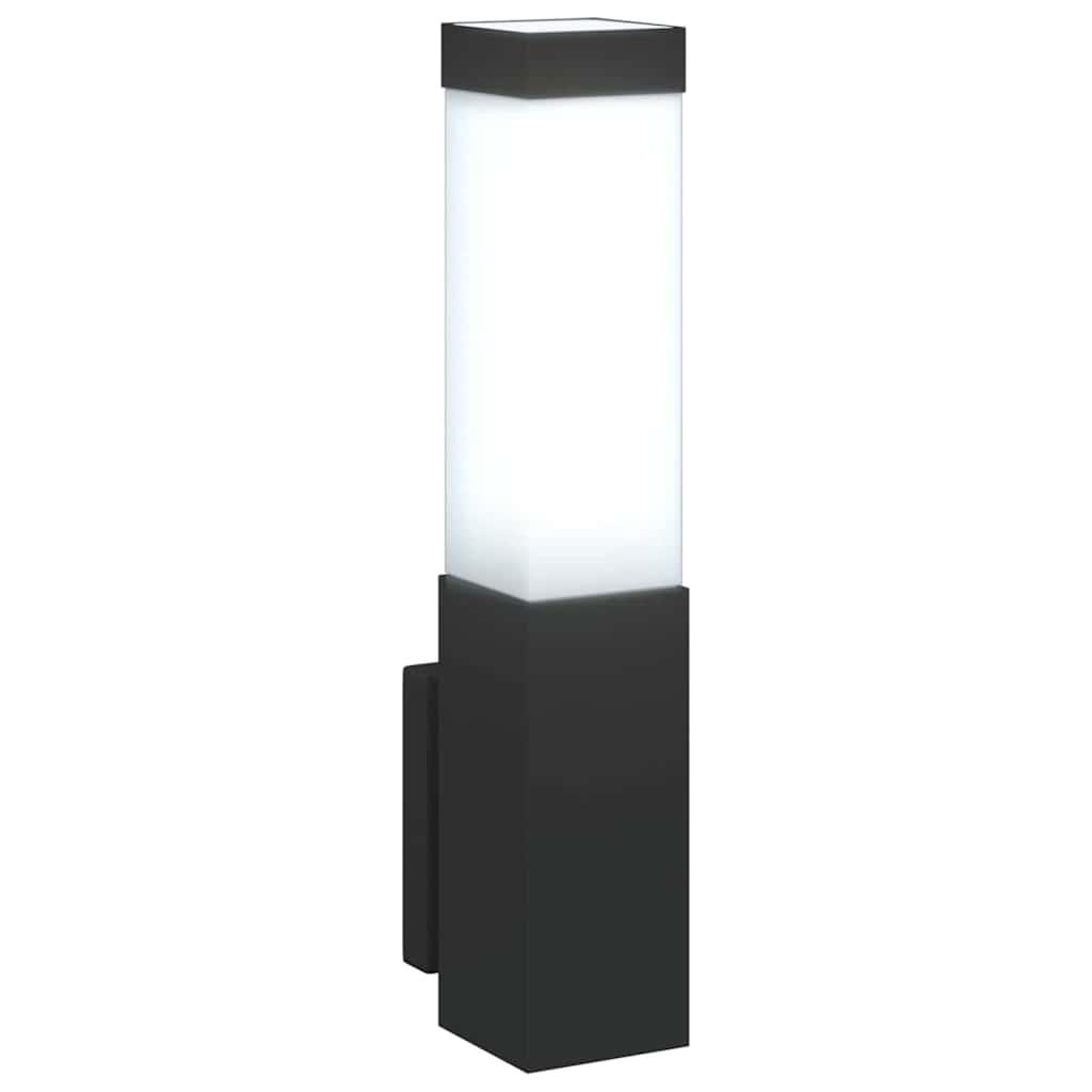 Lampada da Parete Esterna 2 pcs Nero 10.5 x 6 x 33 cm | homemem39