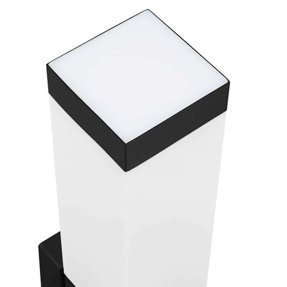 Lampada da parete per esterni Nero 10.5 x 6 x 35 cm