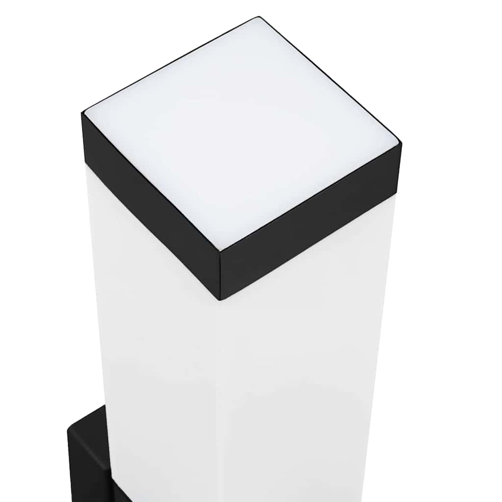 Lampade da Parete Esterne 2 pcs Nero 10.5 x 6 x 35 cm