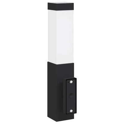 Lampade da Parete Esterne 2 pcs Nero 10.5 x 6 x 35 cm