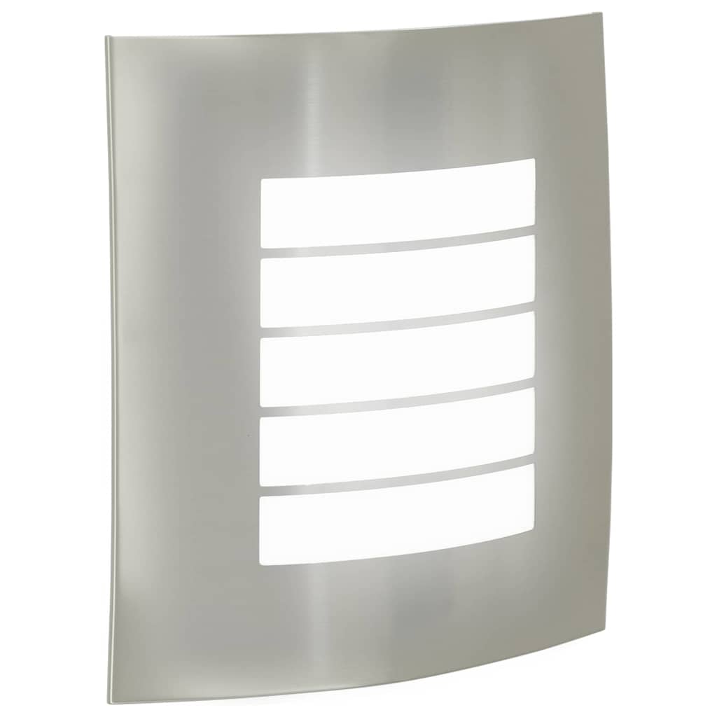 Lampade da Parete Esterne 2 pcs Argento 23.5 x 10.5 x 26 cm