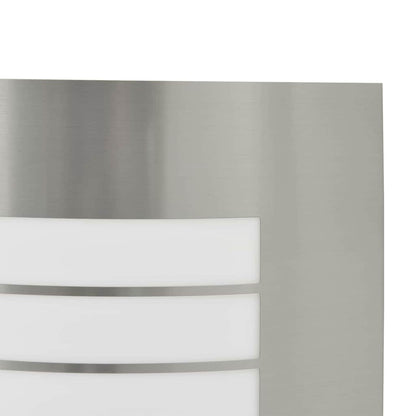 Lampada da parete per esterni 2 pcs Argento 23.5 x 10.5 x 26 cm