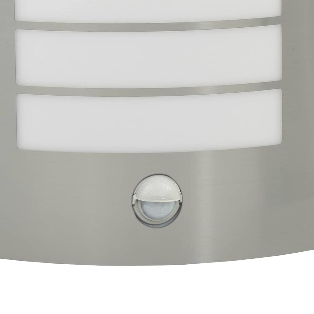 Lampada da parete per esterni 2 pcs Argento 23.5 x 10.5 x 26 cm
