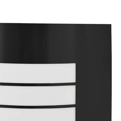 Lampada da parete per esterni Nero 23.5 x 10.5 x 26 cm