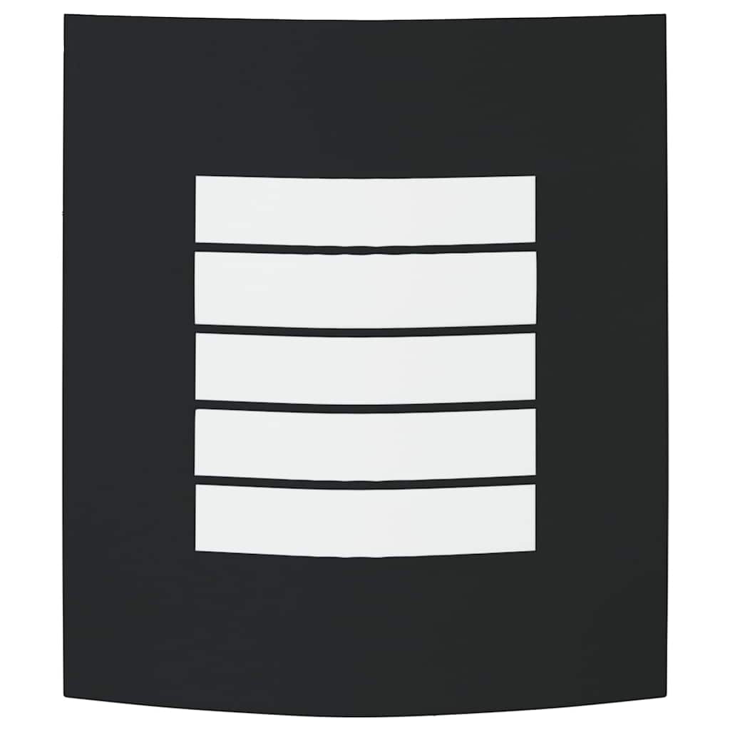 Lampade da Parete Esterne 2 pcs Nero 23.5 x 10.5 x 26 cm