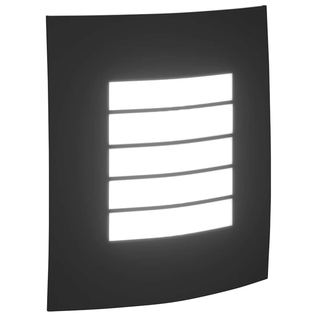 Lampada da Parete Esterna 2 pcs Nero 23.5 x 9 x 26 cm | homemem39
