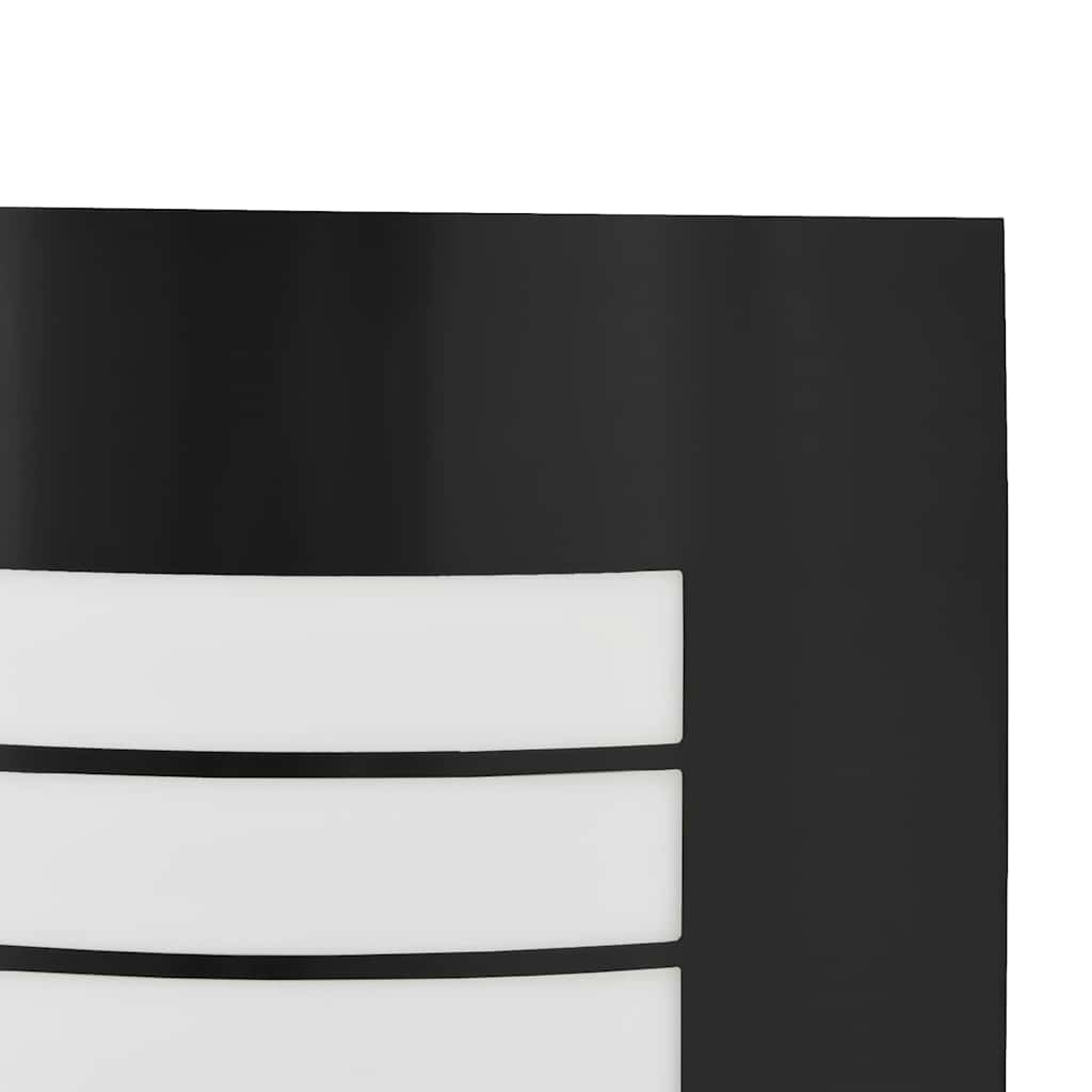 Lampada da parete per esterni 2 pcs Nero 23.5 x 10.5 x 26 cm