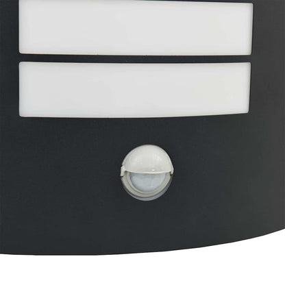 Lampada da parete per esterni 2 pcs Nero 23.5 x 10.5 x 26 cm