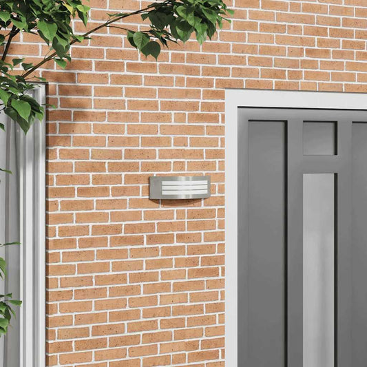 Lampada da Parete Esterna Argento 32 x 10 x 10 cm