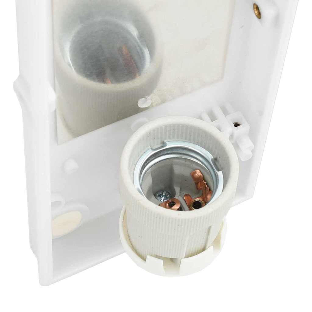 Lampade da Parete Esterne 2 pcs Argento 32 x 10 x 10 cm