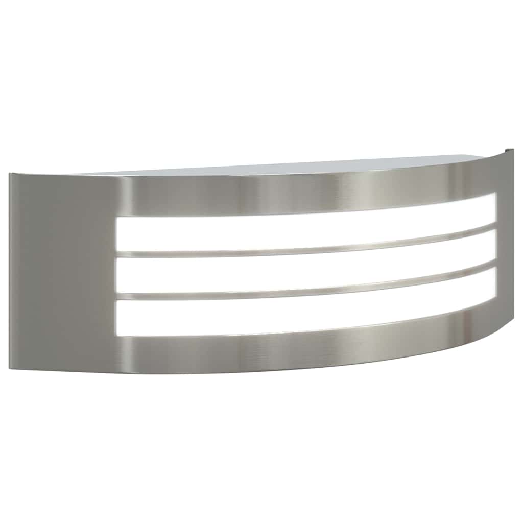 Lampada da Parete Esterna 2 pcs Argento 32 x 10 x 10 cm | homemem39