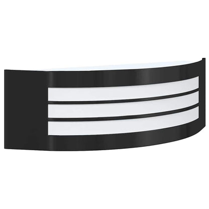 Lampada da Parete Esterna Nero 32 x 10 x 10 cm