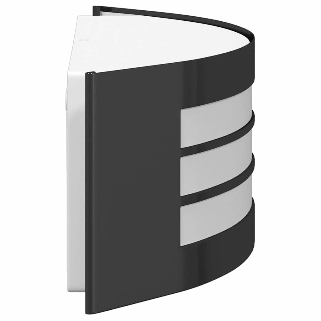 Lampada da Parete Esterna Nero 32 x 10 x 10 cm