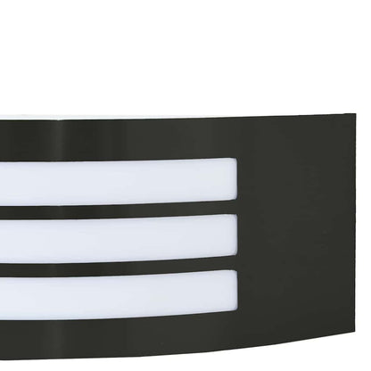 Lampade da Parete Esterne 2 pcs Nero 32 x 10 x 10 cm