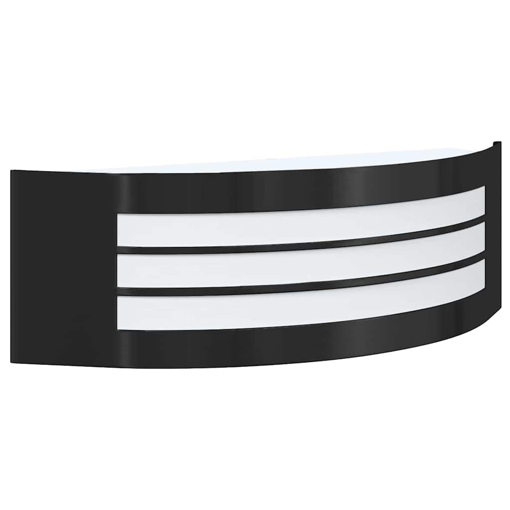 Lampade da Parete Esterne 2 pcs Nero 32 x 10 x 10 cm