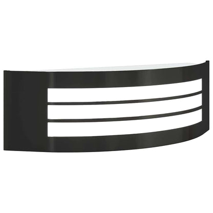 Lampade da Parete Esterne 2 pcs Nero 32 x 10 x 10 cm