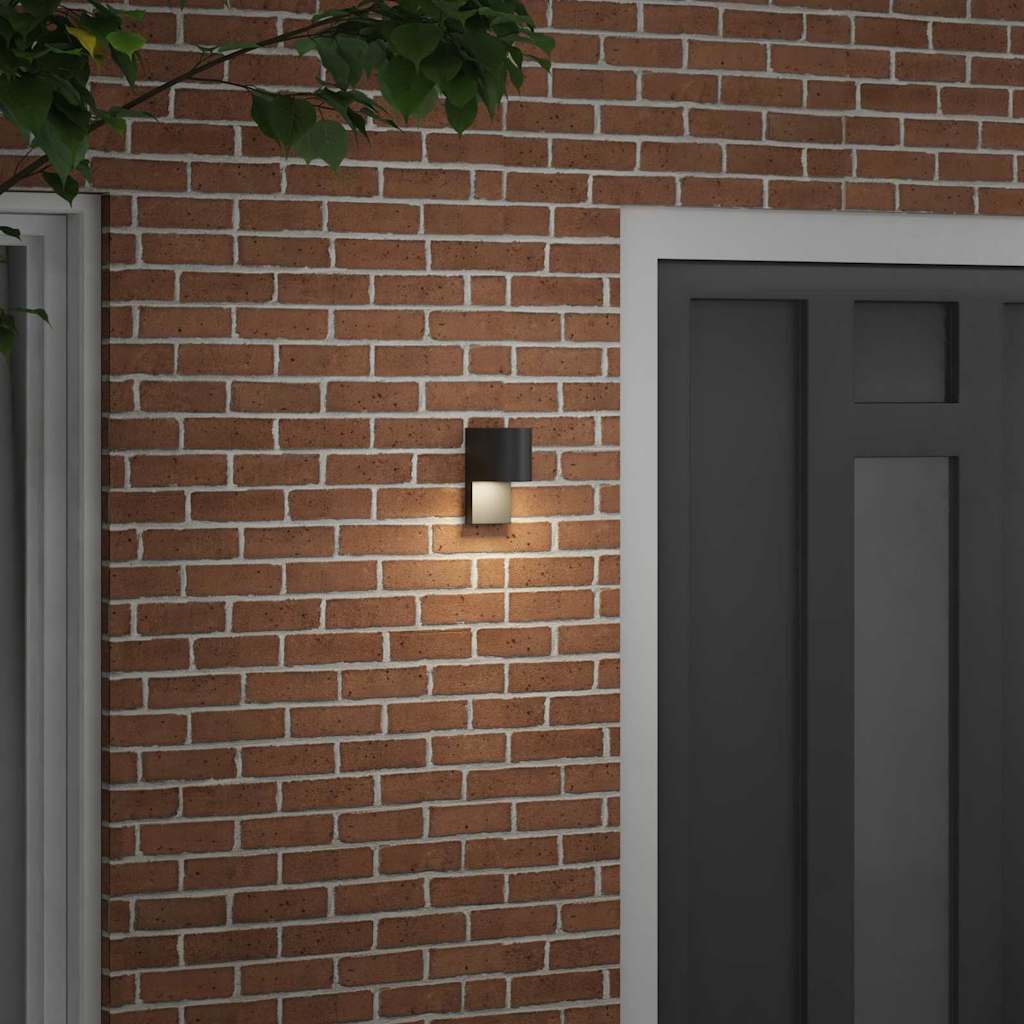 Lampada da parete per esterni Nero 12 x 7 x 15 cm