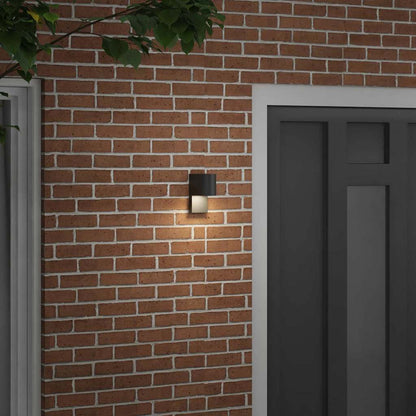 Lampada da parete per esterni Nero 12 x 7 x 15 cm