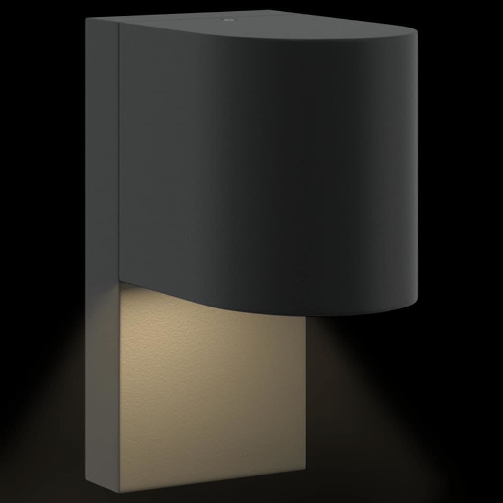 Lampada da parete per esterni Nero 12 x 7 x 15 cm