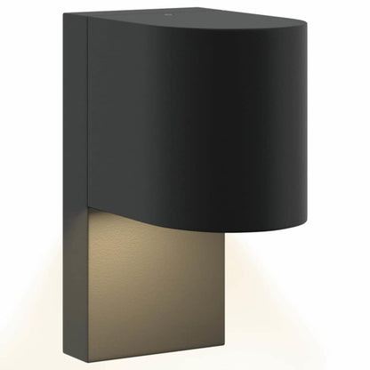 Lampade da Parete Esterne 2 pcs Nero 12 x 7 x 15 cm