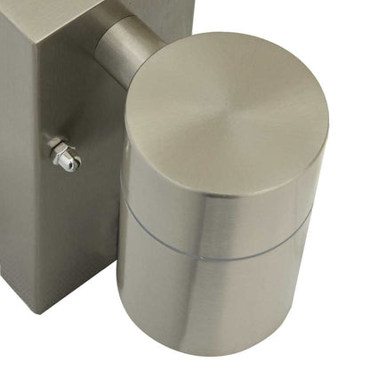 Lampade da Parete Esterne 2 pcs Argento 6.5 x 10.5 x 16 cm