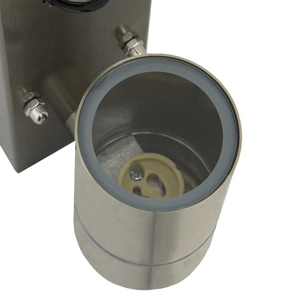 Lampade da Parete Esterne 2 pcs Argento 6.5 x 10.5 x 16 cm