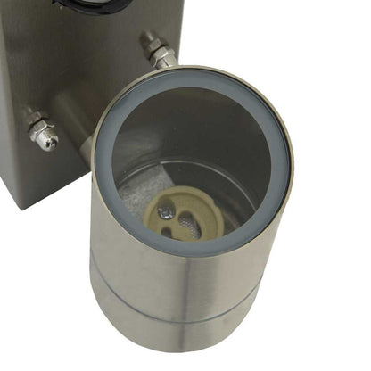 Lampade da Parete Esterne 2 pcs Argento 6.5 x 10.5 x 16 cm