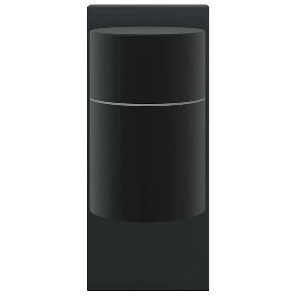 Lampade da Parete Esterne 2 pcs Nero 6.5 x 10.5 x 16 cm