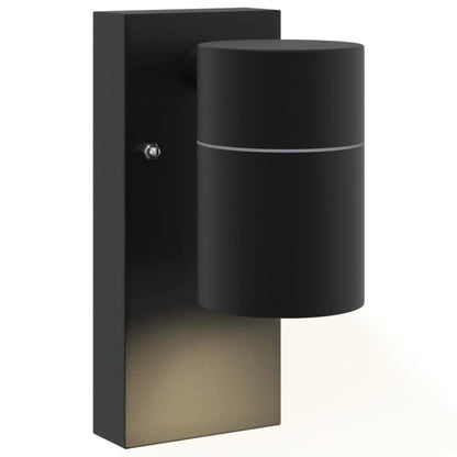 Lampade da Parete Esterne 2 pcs Nero 6.5 x 10.5 x 16 cm