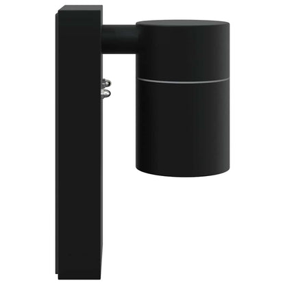 Lampade da Parete Esterne 2 pcs Nero 6.5 x 10.5 x 16 cm