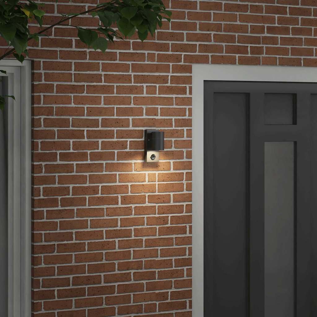 Lampada da Parete Esterna Nero 6.5 x 10.5 x 16 cm